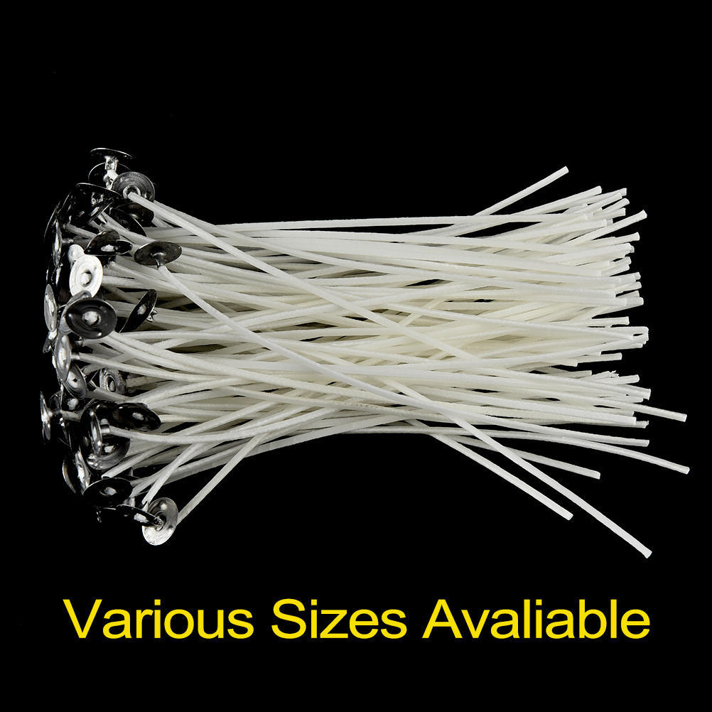 100Pcs Five Sizes 8/10/12/15/20 Cm Candle Sustainers Cotton Core Wicks For Diy