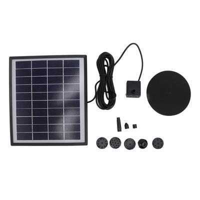 Solarbrunnenpumpe, 5,0 W, verhindert Verstopfung, tragbar, leicht zu reinigen, Solarwasserpumpe, schwimmender Brunnen