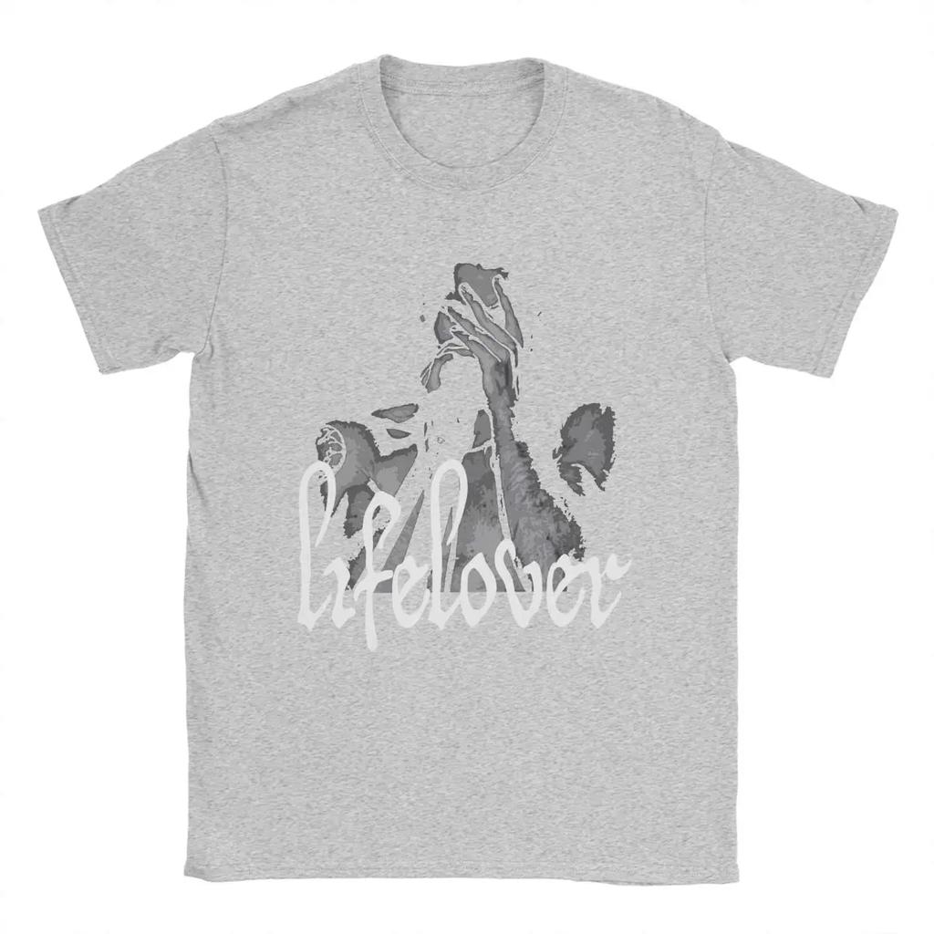 Lifelover Band Men's T Shirt Funny Tee Shirt Short Sleeve Crew Neck T-Shirt Pure Cotton Plus Size Tops