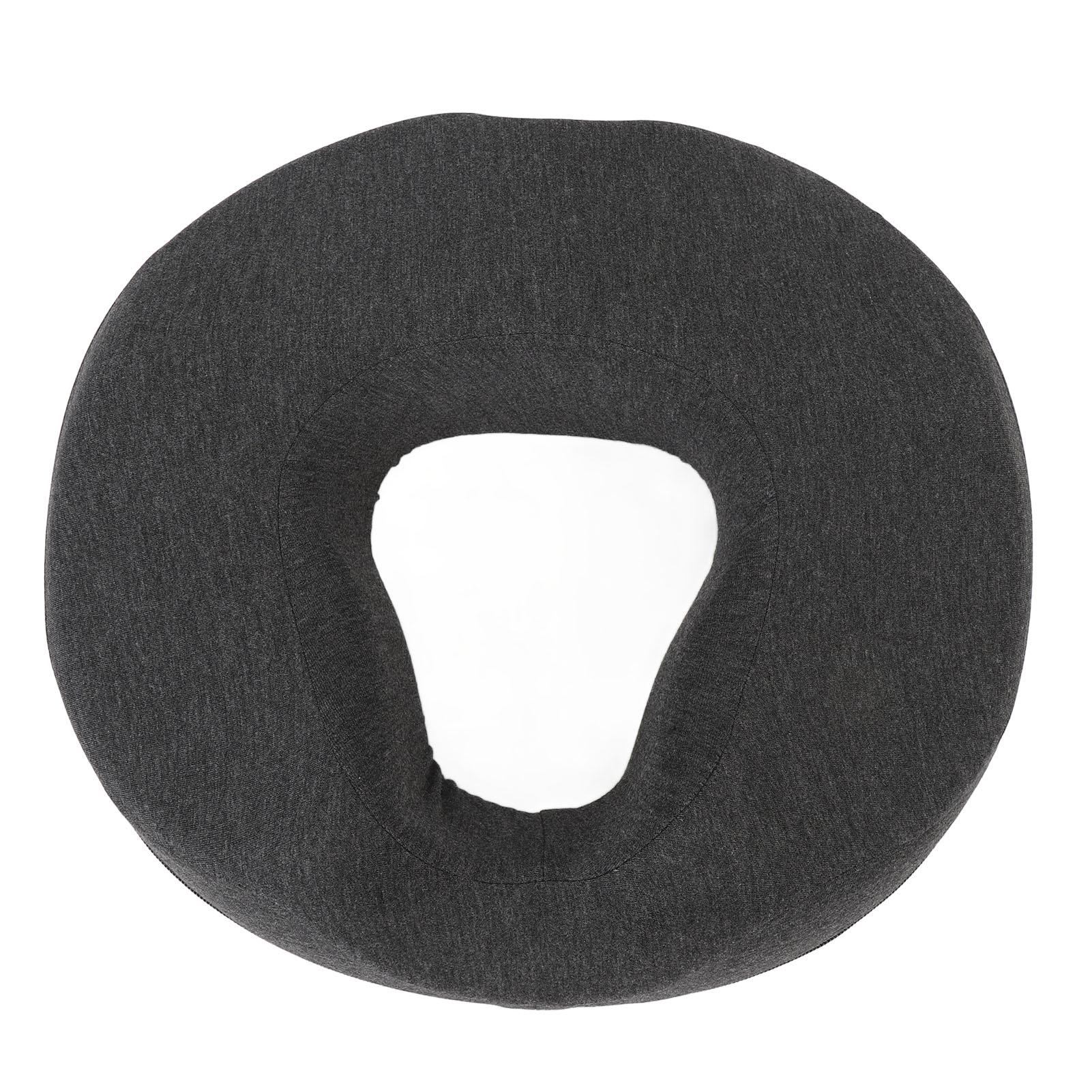 

Подушка-пончик для сиденья, подушка из пены с памятью для офисного кресла, для облегчения нагрузки на копчик, послеродовая темно-серого