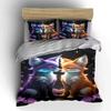 Purple and Orange Foxes. Bedding Sets Duvet Cover Sets Duvet Covers Pillowcases(1 * Duvet Cover 2 * Pillowcases Without Duvet Insert)
