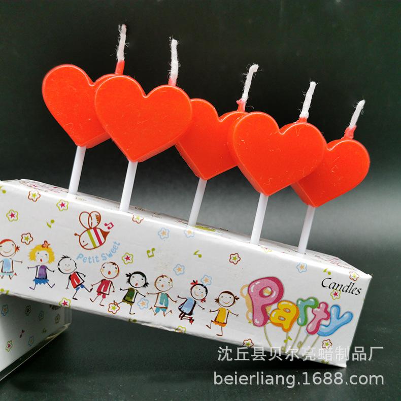Cartoon Love Birthday Candle Cute Style Romantic Party Cake Decoration Cute Cartoon