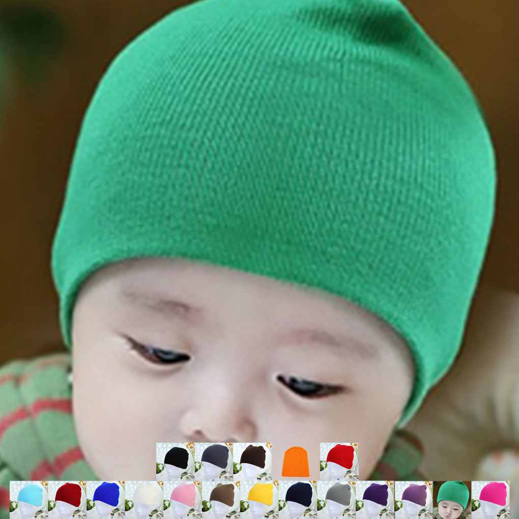 Newborn Baby Knitted Crochet Beanie Hat Boy Girl Winter Warm Kids Cap Toddler