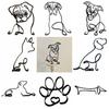 Dog Dog Miniatures Iron Art Dog Art Sculpture Simple   Office