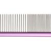 Pet Supplies, Color Steel Comb, Purple Steel Comb, Single Row of Dense Teeth, Straight Row Comb, Beauty Comb, Hair Pulling Comb