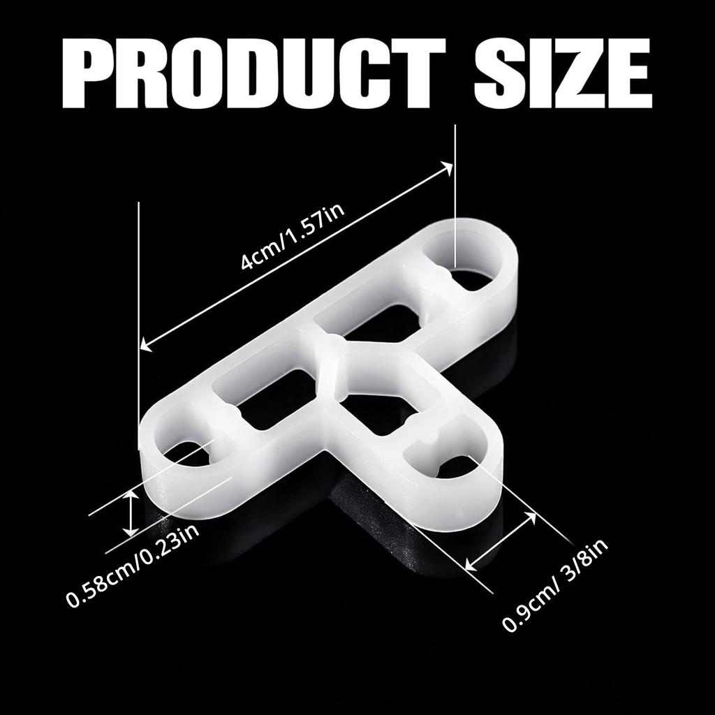 Pack of 200 Tile Spacers 10mm 3/8 Inch Accessory for Bricklaying and Flooring Clear Designs for Easy Application