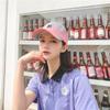 Gradient Color M Logo Baseball Cap with Letter Embroidery, Sun-shading Street Style, Trendy Sun Protection Hat for Women, Korean Version