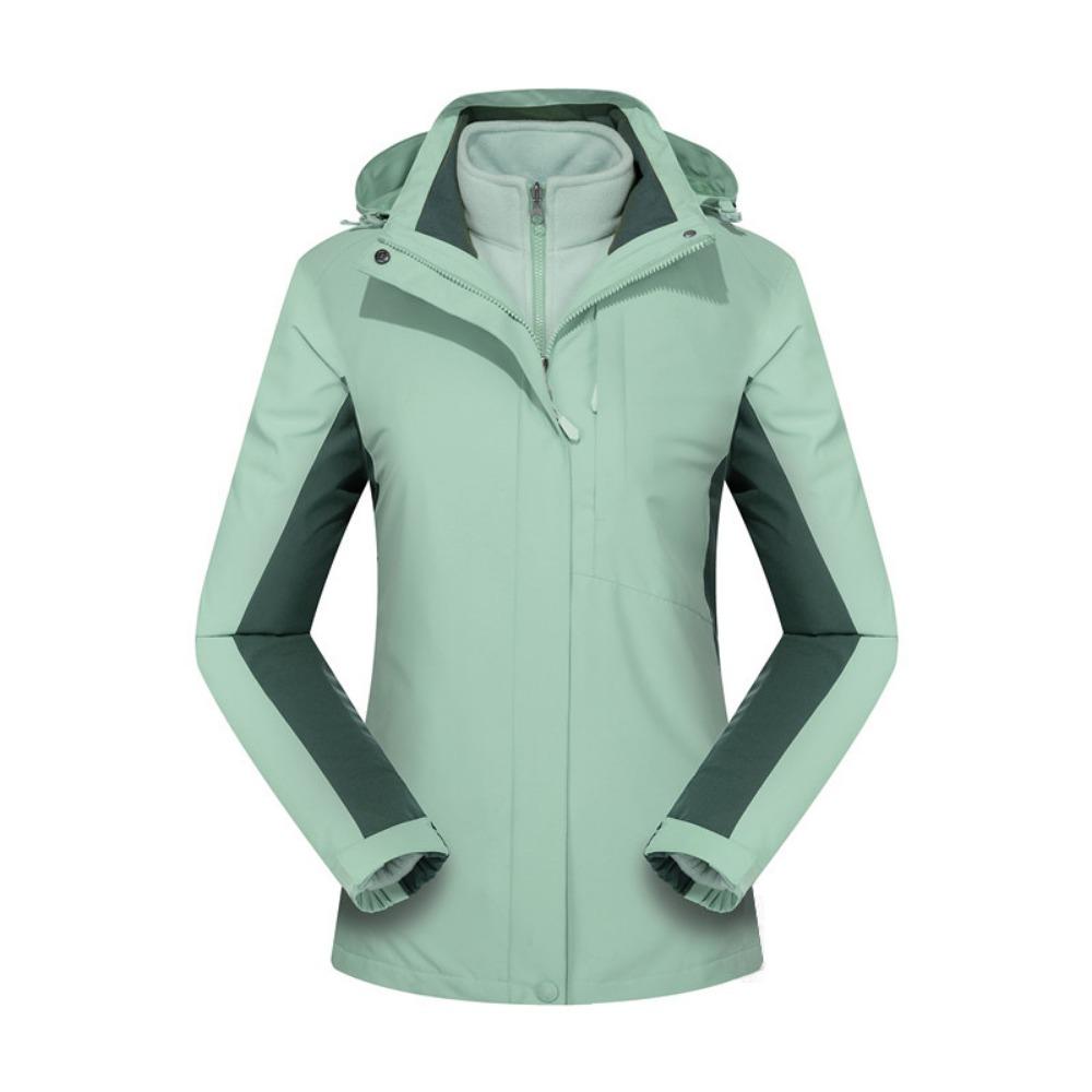 Jacket Women's Windproof Waterproof Removable Fleece Jacket Men's Warm
