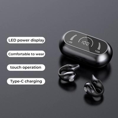 Wireless Earphones - AIHONTAI - 2023 - Bone Conduction - Ear Clip - Sport