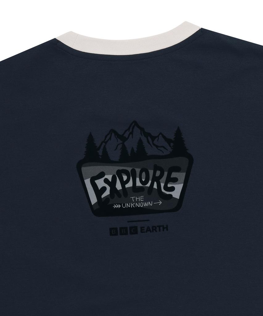 BBC EARTH Ringer Nature T-Shirt Navy