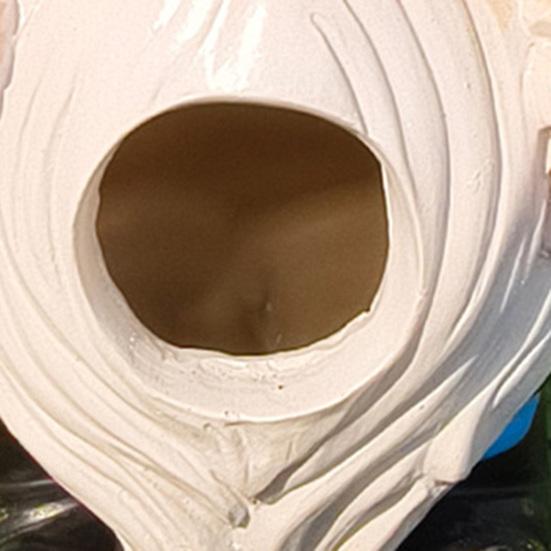 Gnome Statue Bird House Weather-proof Outdoor Garden Yard Hanging Bird House Outside Hummingbird Feeder Decoration