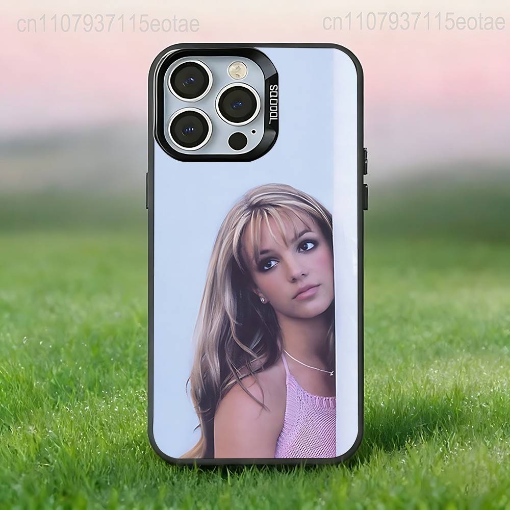 B-Britney SINGER S-Spears  Phone Case For iPhone 17,16,15,14,13,12,11,Pro,Max,Plus,E,Air,Mini Black Tpu IMD Cover