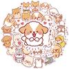 50Pcs DIY Sticker Self-Adhesive Waterproof Clear Printing PVC Cartoon Doggy Pattern Scrapbook Notepad Graffiti Sticker Kids Gift