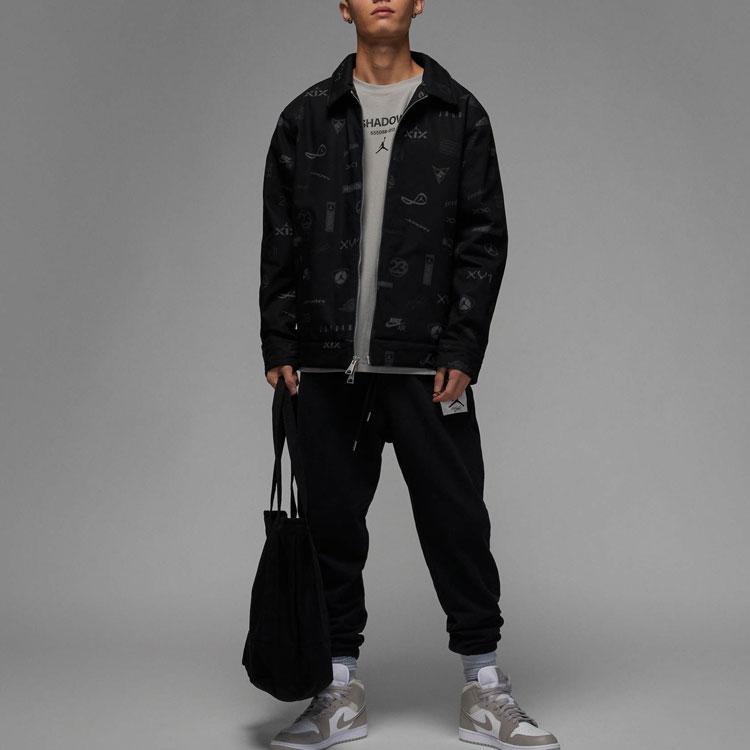 Jordan Alphabet-Print Webjacke Herren Oberbekleidung Schwarz DV7564-010