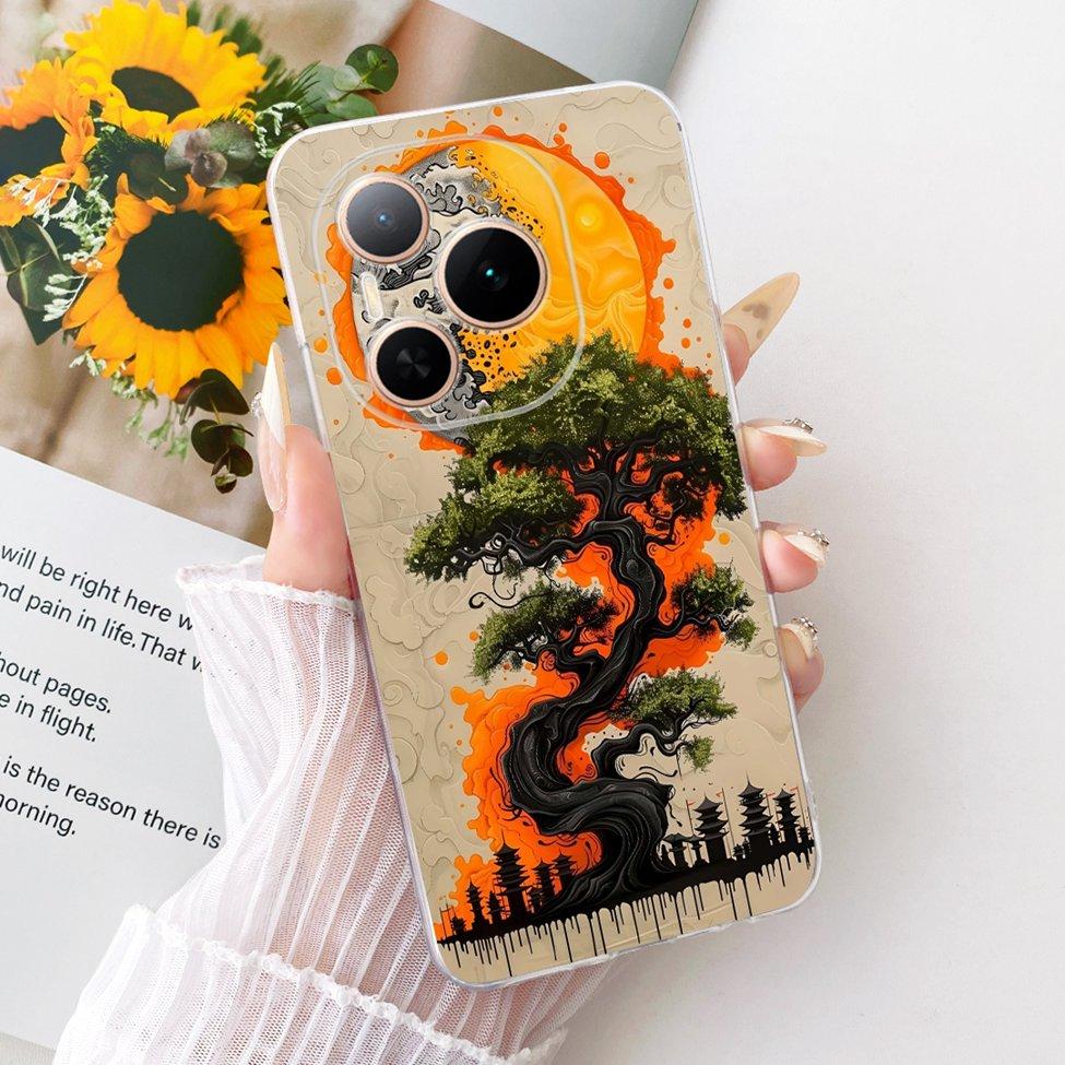 Case For Honor Power 5G Cover DVD-AN00 Transparent Fashion Butterfly Cute Cat Cool Painted Soft Phone Casing For Honor Power 5G