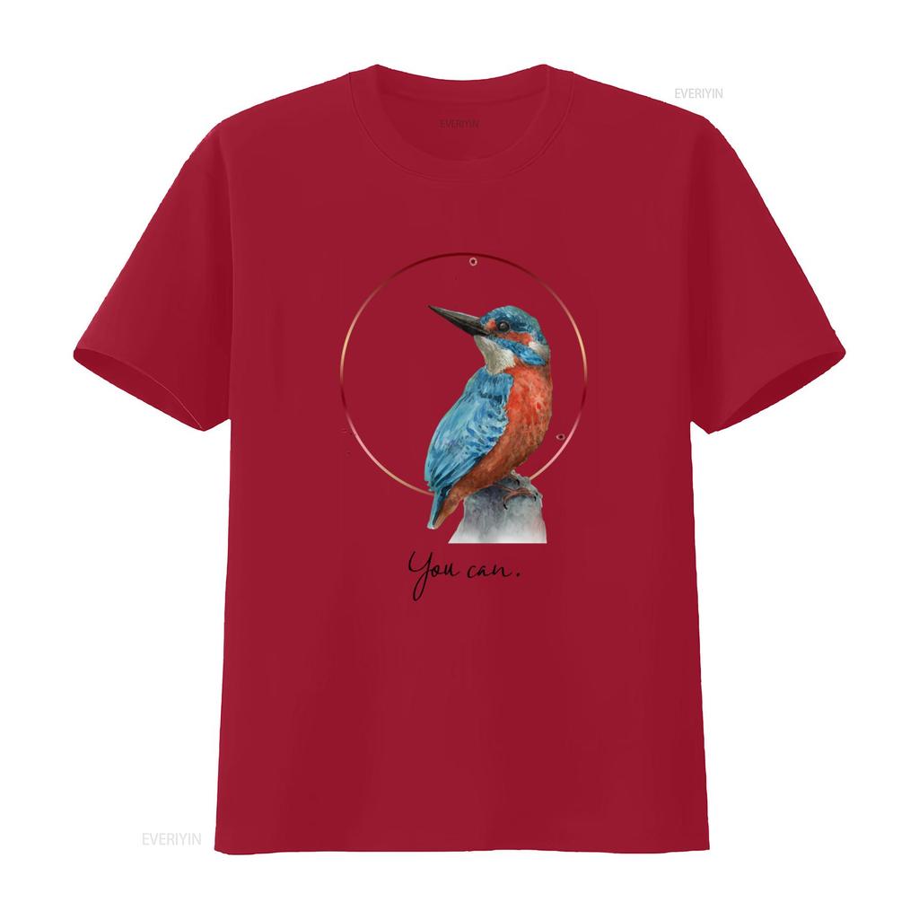 Watercolor Kingfisher Bird T shirt Perfect for Lovers Unique Design High Quality Print Comfortable Fit You Cant Miss vintage