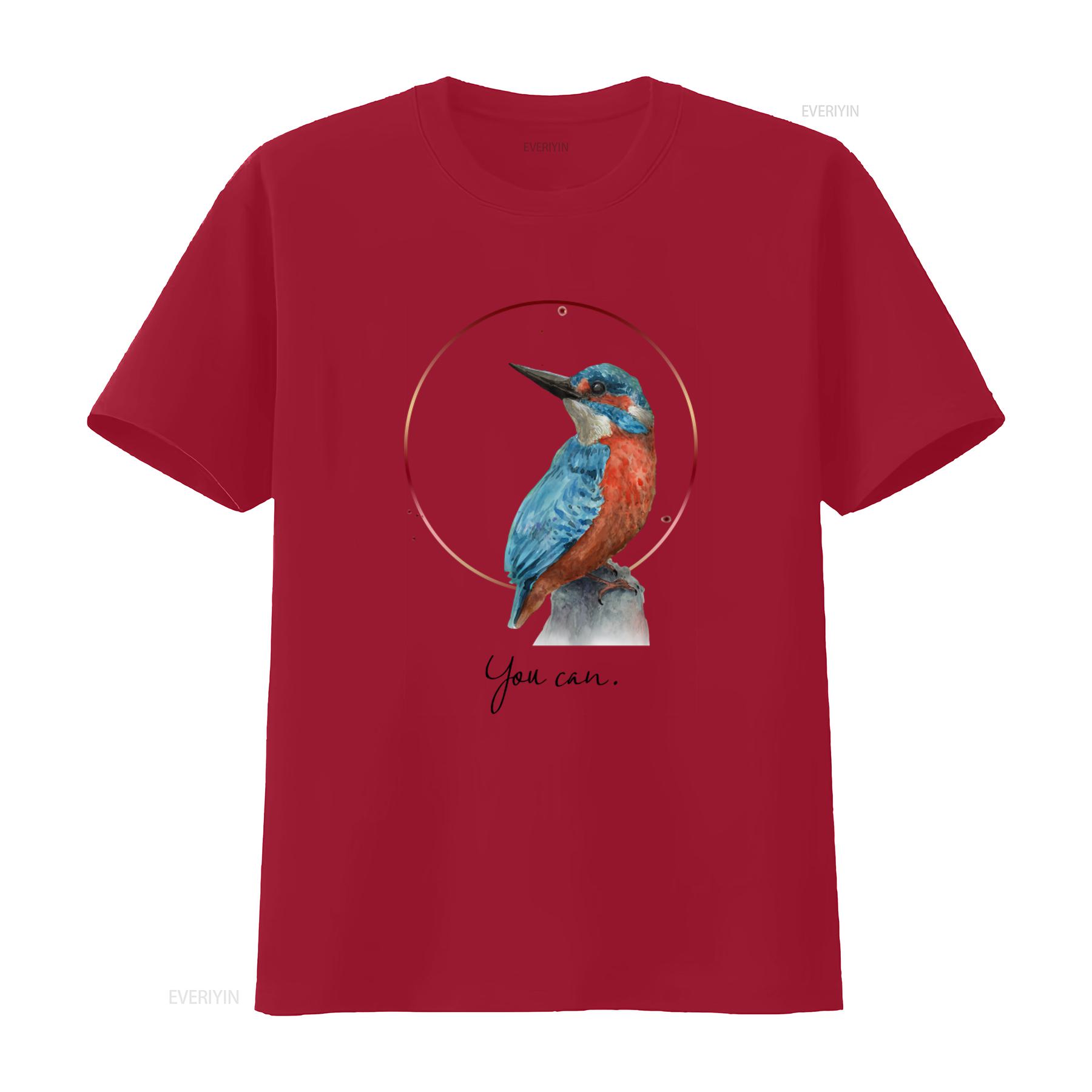

Watercolor Kingfisher Bird T shirt Perfect for Lovers Unique Design High Quality Print Comfortable Fit You Cant Miss vintage S