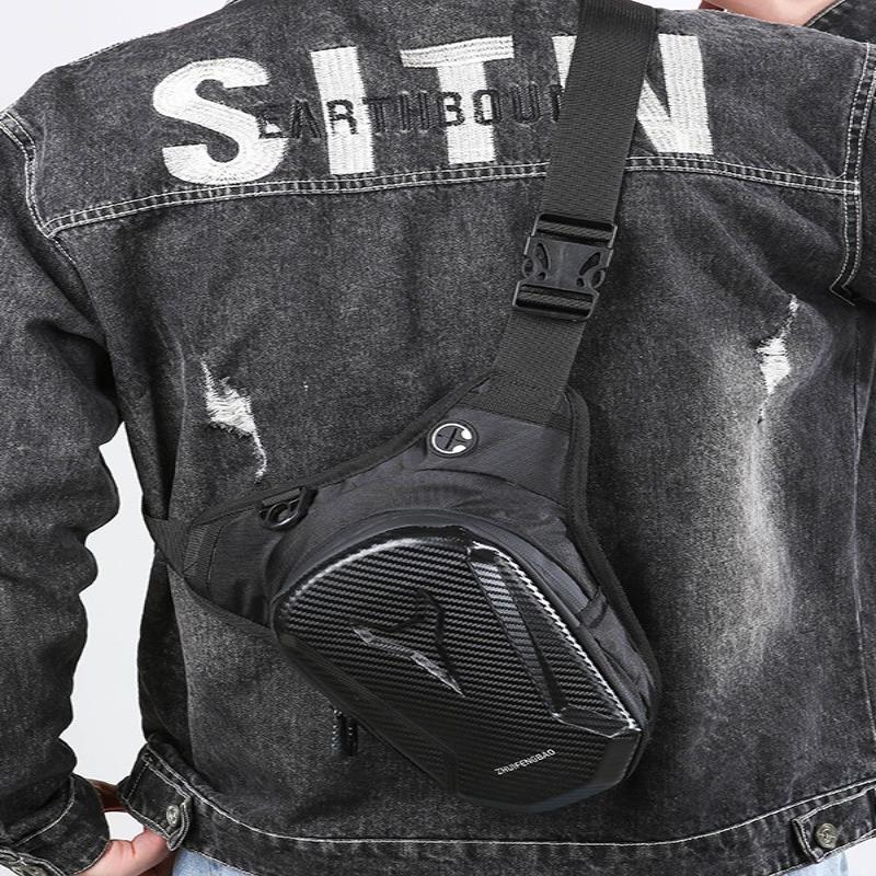 Motocyklowa Torba Boczna na Nogę Pvc Twarda Skorupa Outdoorowa Casualowa Torba na Pas Motocyklowa Portmonetka na Telefon Komórkowy Saszetka na Biodro