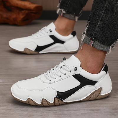 Ručně vyráběné kožené ležérní pánské boty Prodyšné Pohodlné Měkká podrážka Luxusní Módní Pánské tenisky Tenisové Venkovní Řízení Mokasíny