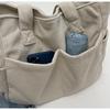 Japanese Style Large-Capacity Canvas Crossbody Bag - Casual Tote & Commuter Shoulder Handbag