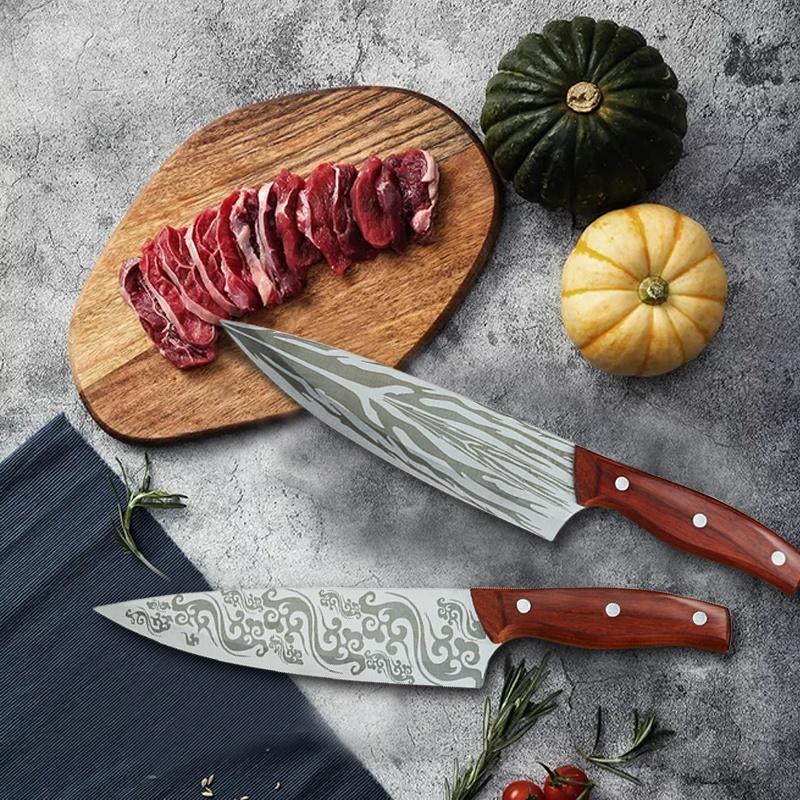 8-calowy nóż szefa kuchni Japoński nóż do krojenia ze stali nierdzewnej Narzędzie kuchenne Akcesoria kuchenne