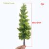 10-28cm Modelo de árvore de arame em miniatura boutique árvore verde para decoração de plataforma planta Modelo G/Ho/N escala trem ferrovia layout material