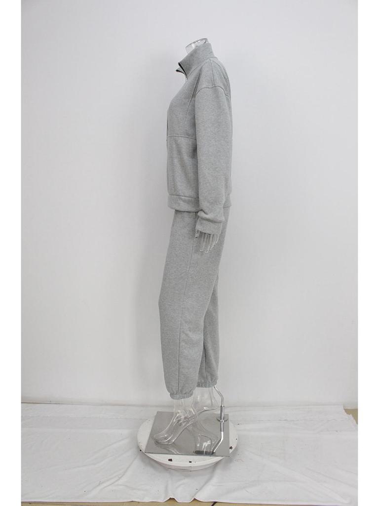 Europäisches & Amerikanisches Damen 2-teiliges Sweatshirt Fleece Set - Herbstmode 2025 Lässige Sportbekleidung