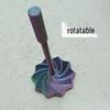 3D Optical Illusion Folding Toy: Polygon Carrot Tower Spiral