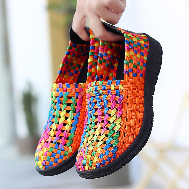 

Летние женские кроссовки, удобные повседневные лоферы на плоской подошве для медсестер, мягкие пляжные прогулочные спортивные туфли, легкие слипоны EU: 35