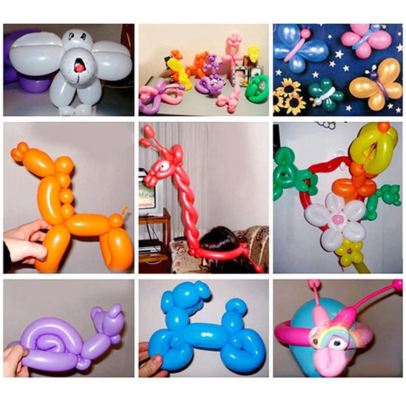 200pcs/lot Latex Long Balloons Spiral Balloons Magic Air Ballooon Ballon For Modeling Birthday Wedding Party Decoration