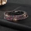 Diamond Elastic Bracelet 2mm Single Row Color Rhinestone Bracelet Women's Bracelet Women's Grab Chain Full Diamond Jewelry