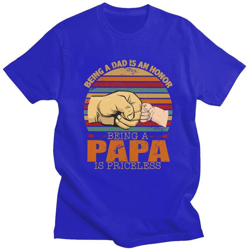 Individuelle Herren Ehre Papa und Papa T-Shirts Kurzarm Baumwoll-T-Shirt T-Shirt Lässig Vatertag Geschenk T-Shirt Kleidung