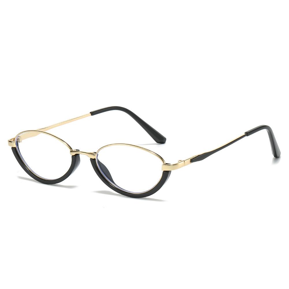 

Brand Design Women Oval-shaped Small Alloy Frame Myopia Glasses Prescription Nearsight Anti Blue Light Men Near Sight Eyeglass 0