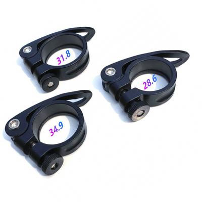 Collier de serrage pour tige de selle de vélo, collier de serrage pour tige de selle de vélo de route VTT, collier de serrage pour tige de selle de vélo de montagne en alliage d'aluminium ultraléger 28,6/31,8/34,9 mm