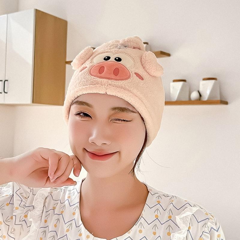 1PC Microfibre Hair Towels, Hair Towel, Turban Towel with Button, Hair Turban Kids Super Absorbent Towels for Women