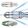 Sewer Jetter Nozzle Quick Pressure Washer Connector Stainless Steel Sewer Cleaning Nozzle Multifunction for Household Cleaning