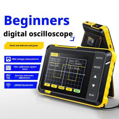 Professional Handheld Digital Oscilloscope Portable 200KHz Testing With Oscilloscope 2.5MSa/s Sampling Tool Rechargeable Ra Y9S5