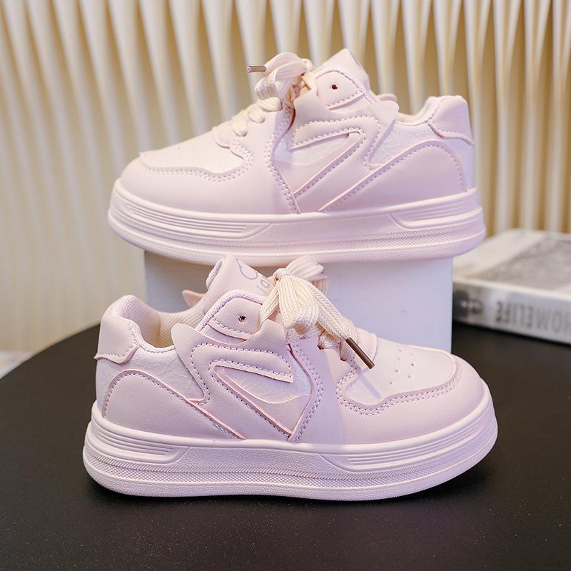 Niche 2025 Trendy Women's Thick-Soled White Skate Shoes - Versatile Casual for Spring & Autumn