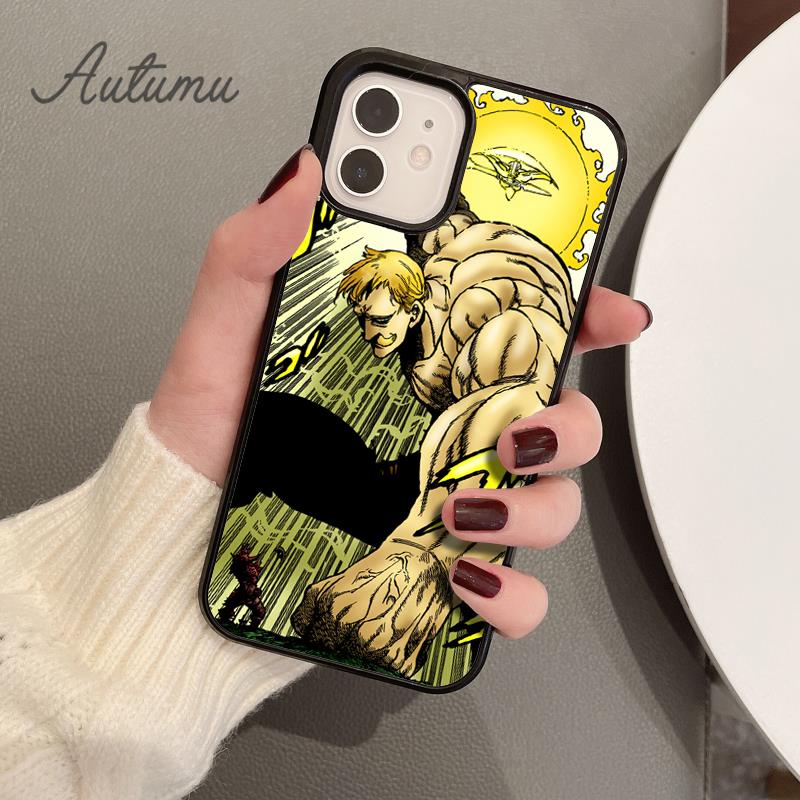 Escanor The Seven Deadly Sins Phone Case for iPhone 11 12 13 14 Pro Max Mini XR XS SE 2020 7 8 Plus Galaxy S21 S22 Cover Shell