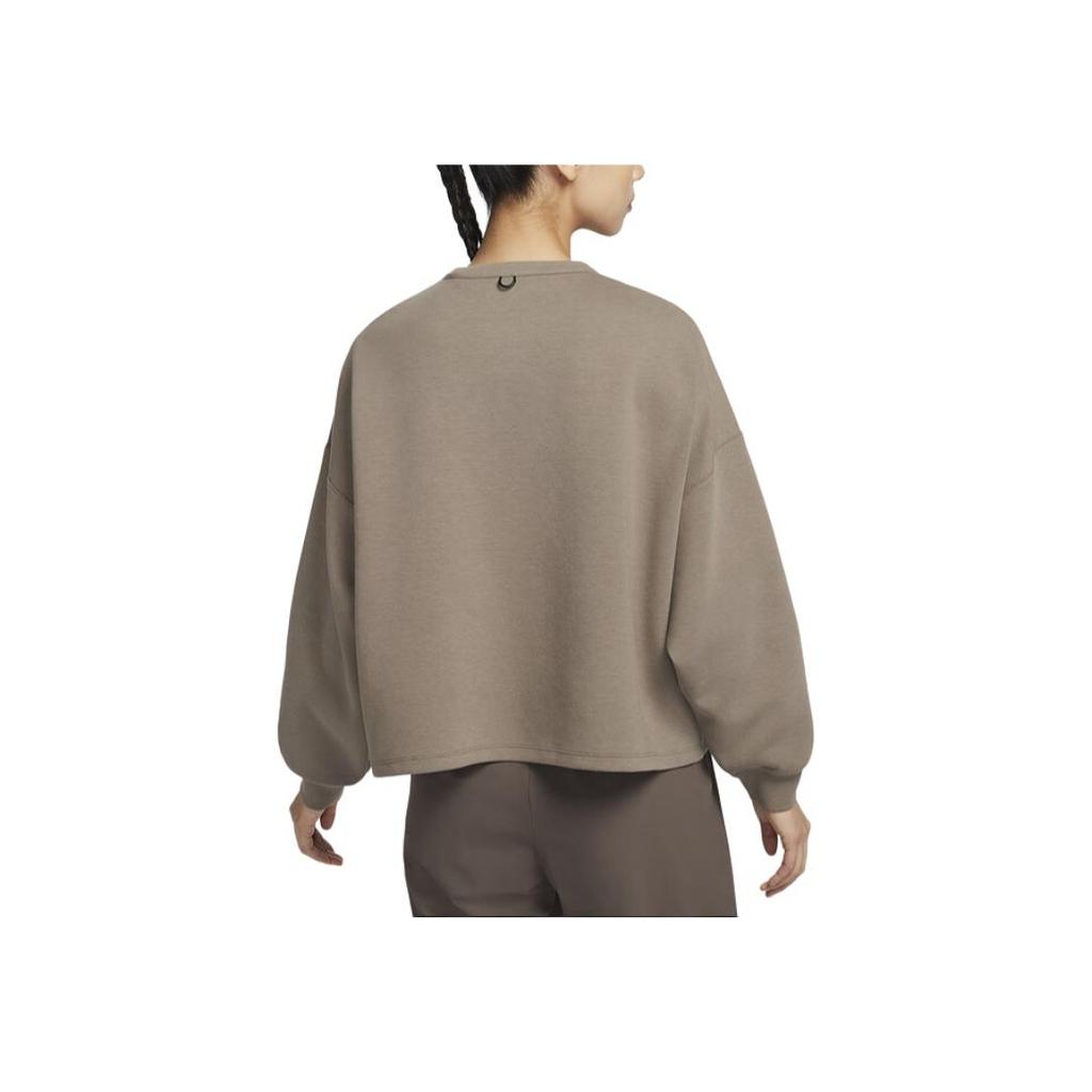 Nike Casual Sports Simple Pullover Sweatshirt Women Sweatshirt Dark-Khaki HQ8194233