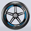 Used For HONDA ADV 350 2025 Motorcycle Wheel Rim Area Reflective Hub Protection Decorative Stickers Kits Can Choose Color