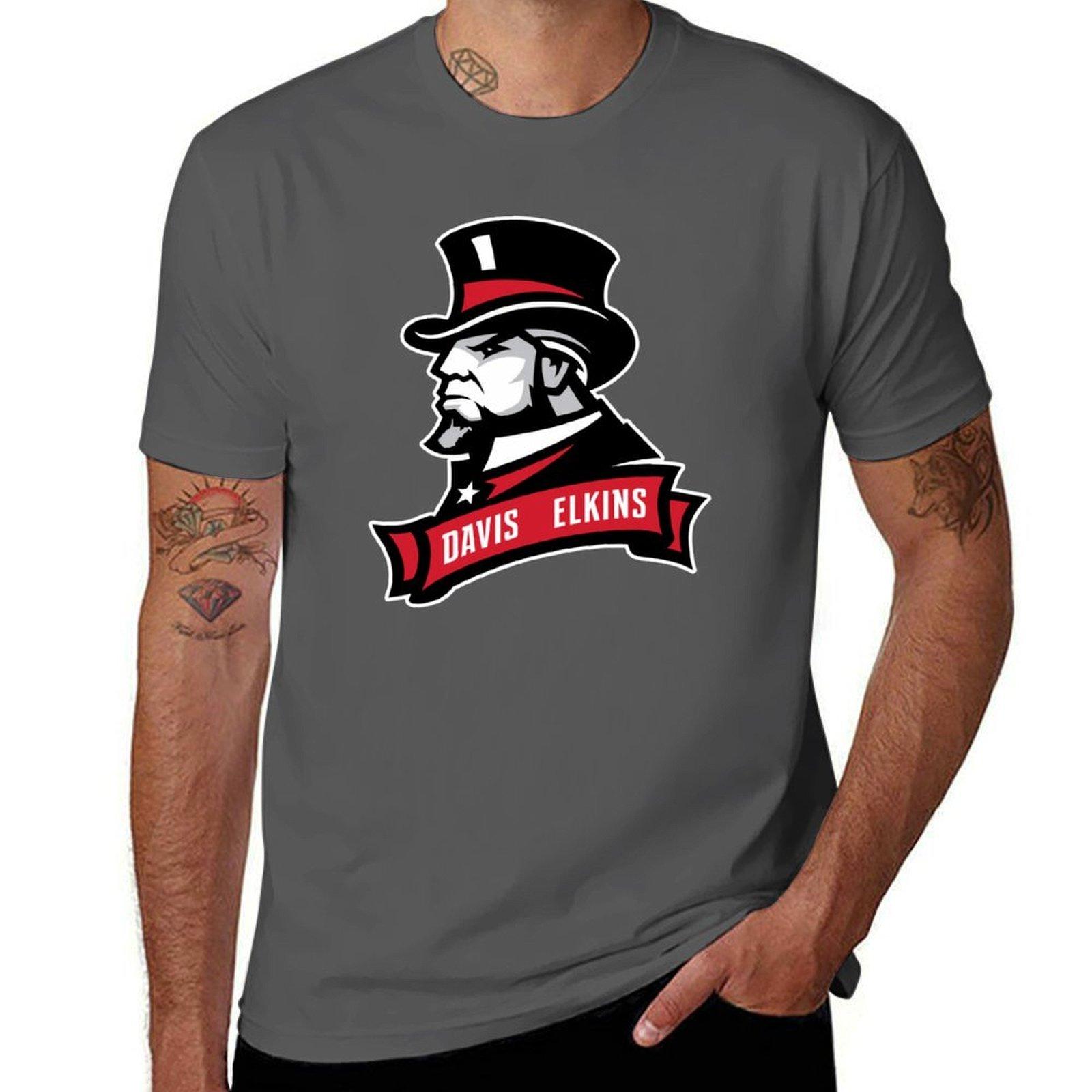 

Davis Elkins College TShirt Running Gym Short Sleeve Sports Tee 4XL