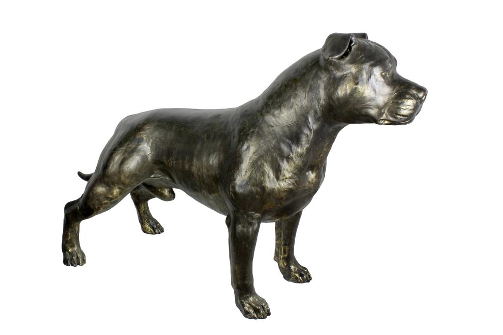 Staffordshire Bull Terrier, Staffik, Staffi Ii - Statuetka Psa W Naturalnym Rozmiarze, Figura W Skali 1:1, Posąg Do Ogrodu Marki Art-Dog