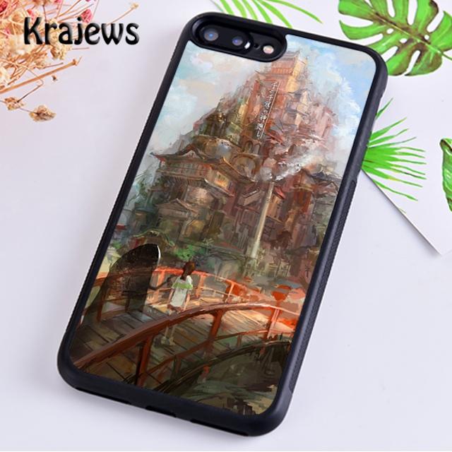 

Чехол для телефона Krajews Anime Spirited Away Studio Ghibli для iPhone 14 5S 6S 7 8 plus X XR XS 11 12 13 pro max Samsung S21 S22 ultra iPhone 14