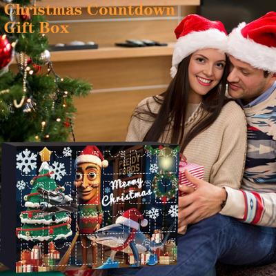 Yousheng Advent Calendar 2025 Acrylic Christmas Countdown Calendar with 24 Unique Mini Doll Pendants Festive Holiday Decorations for Kids And Teens