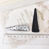 Silver Glossy Polka Dot Hair Clip Set: Triangle, Water Drop, Oval Snap Clips for Bangs