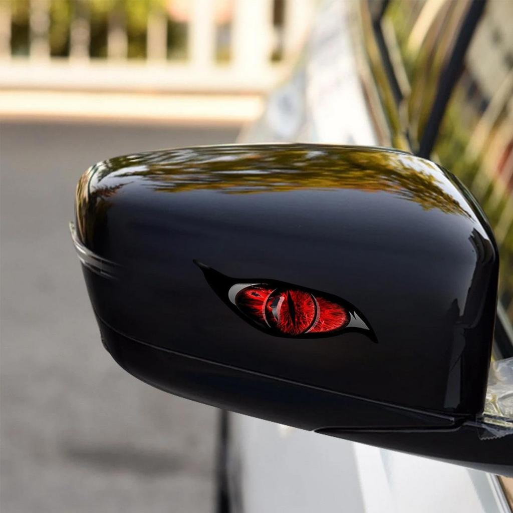 Car Eye Stickers - Eye Car Decal Mirror Sticker,2 Reflective Eye Stickers Scary Simulation