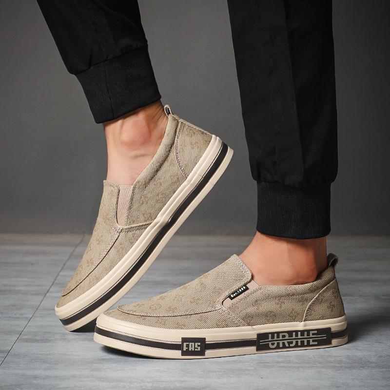 Fashion 2025 New Men's Shoes Summer Breathable Lightweight Retro Trendy Versatile Sneakers Casual Low Cut Male Canvas Footwear SS25806