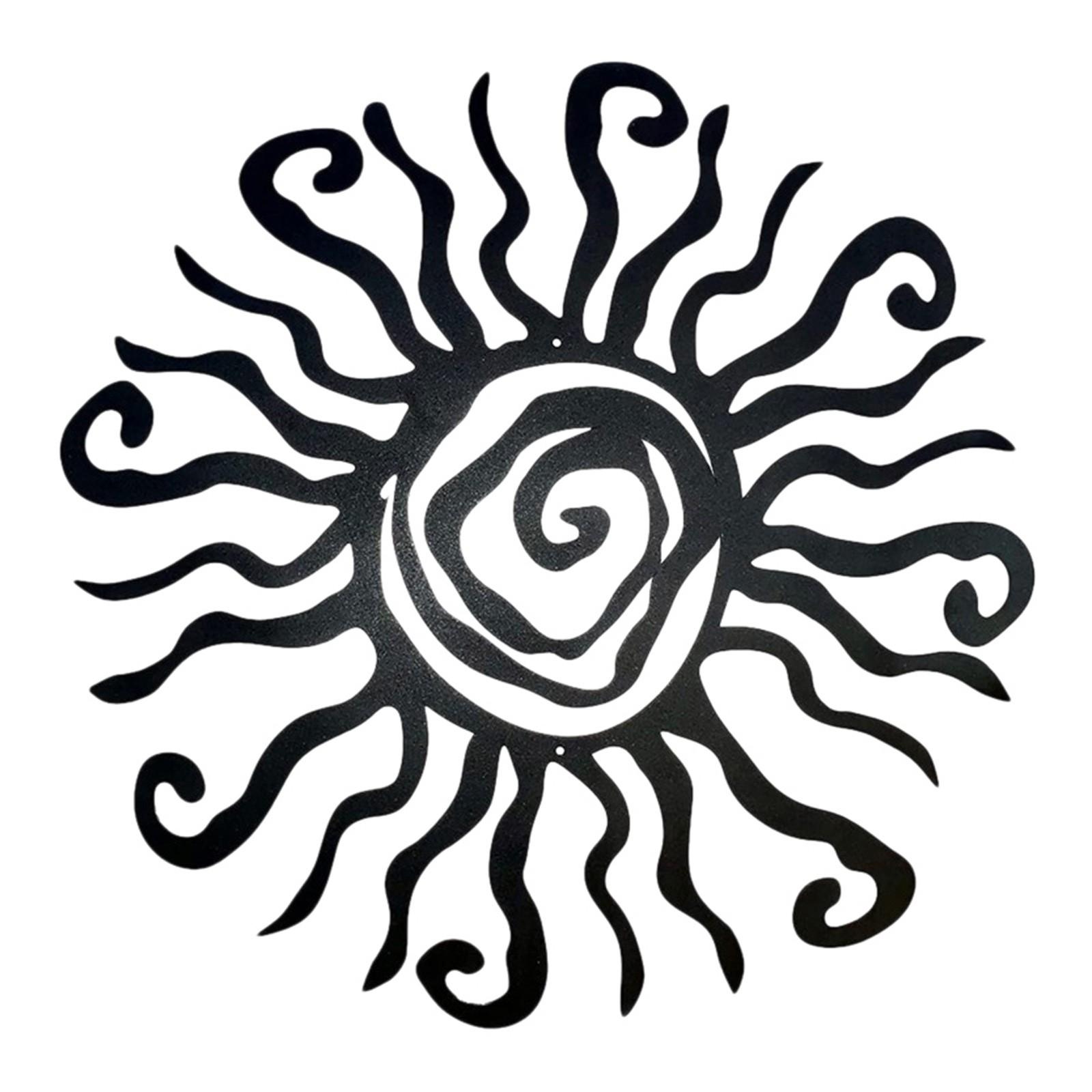 

Странное Солнце Металлическое Настенное Искусство Металлическое Наружное Украшение Стен Садовый Силуэт A