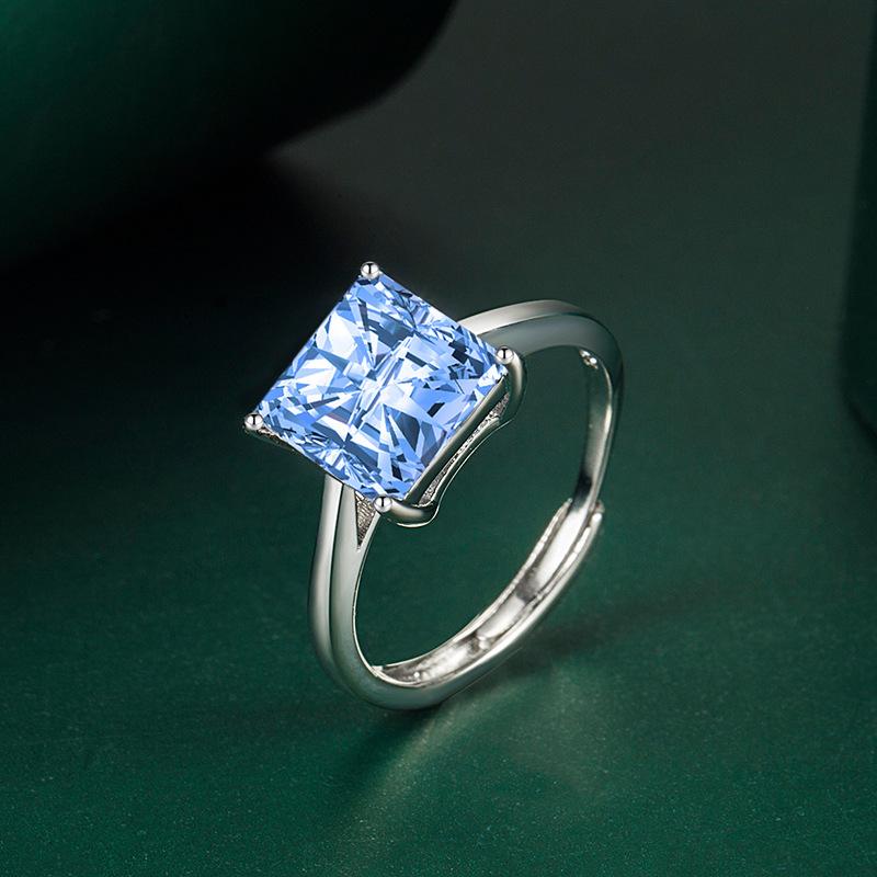 Lindon Classic Copper Alloy Zircon Ring Ladies Jewelry Wedding Promise Party Gift